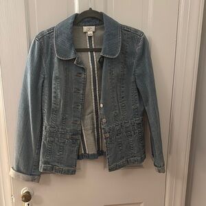 LOFT Blue Jean Jacket Classic Denim Style